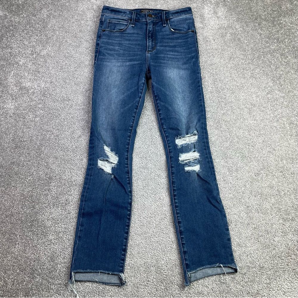 Abercrombie & Fitch Simone Jeans Women's 26 Ankle Skinny High Rise Dark Wash